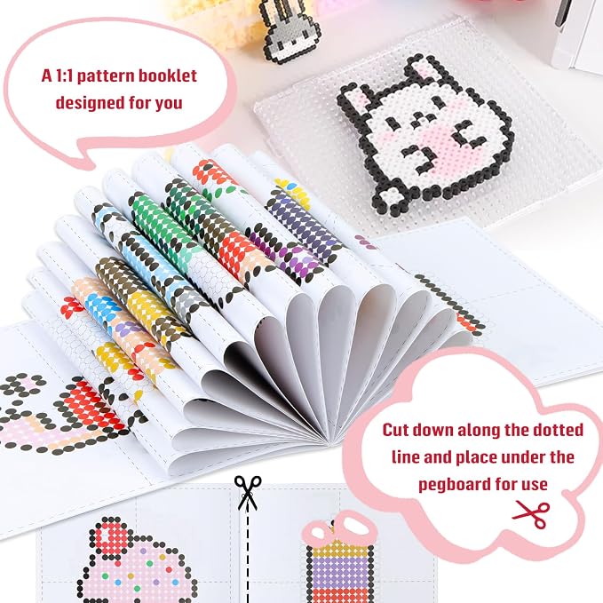 QUEFE 5200pcs Fuse Beads Kit for Boys and Girls, 24 Colors 5mm Melting Beads - Image 5