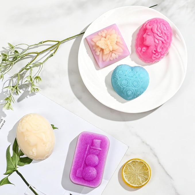 SJ Silicone Soap Molds 2 Packs, 3D Flower Silicone Molds - Image 7