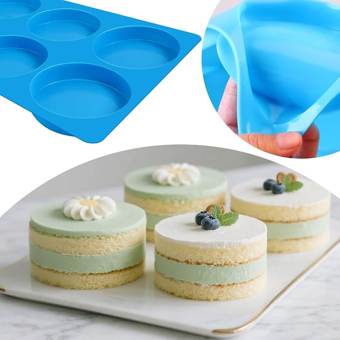 Sidosir Round Silicone Mold for Baking, 4inch Large Breakfast Sandwiches Mold - Image 6