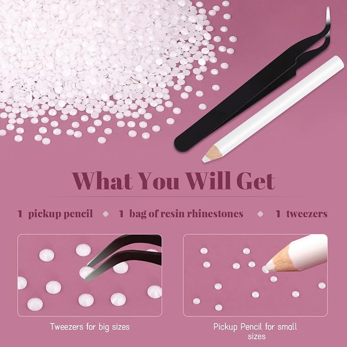 8000PCS 3mm Resin Rhinestones Bulk - Image 6