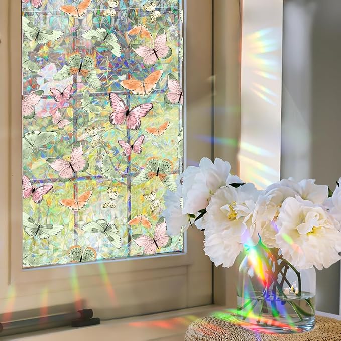 Bloss Butterfly Stain Glass Window Film - Image 5