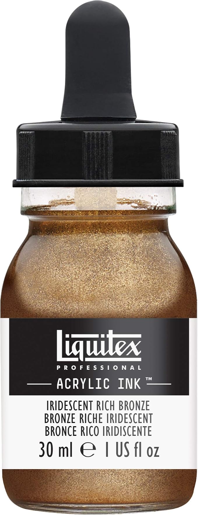 Liquitex Professional Acrylic Ink, 1-oz Jar, Iridescent Rich Bronze by Liquitex