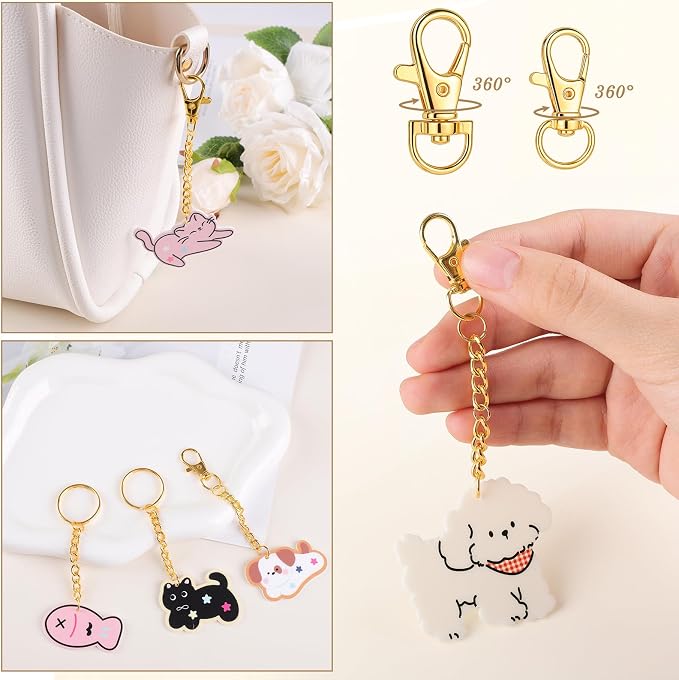 BESARME 1130PCS Keychain Making Kit Jump Rings - Image 7