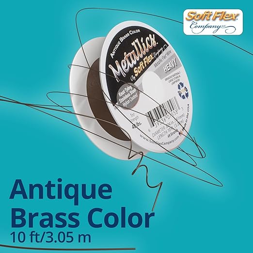Soft Flex 49 Strand Beading Wire - Heavy 0.24 Diameter - 10 Feet Nylon Design Wire