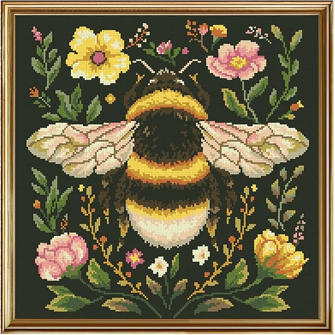 FREEBLOSS 11CT Stamped Cross Stitch Kit by FreeandCreativeCraftsArt