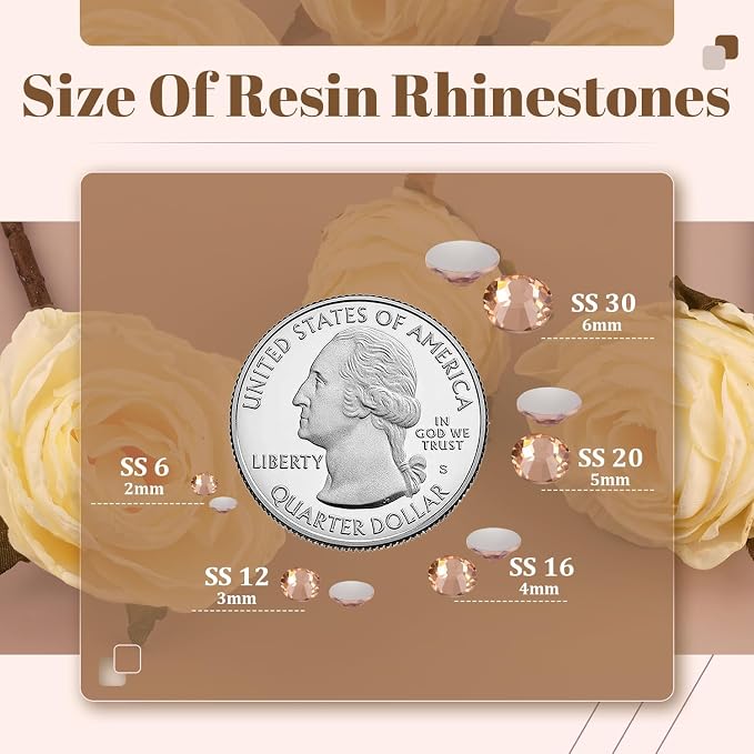 6000PCS 4mm Resin Rhinestones Bulk - Image 3