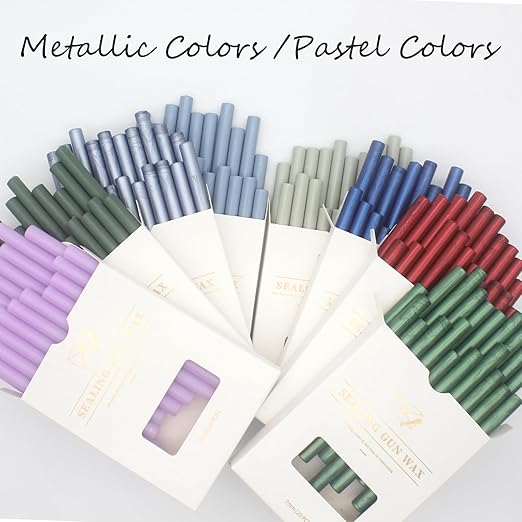 Grey Blue Wax Seal Sticks 20pcs, Glue Gun Sticks for Seal Stamp, Premium Sealing for Envelope Letter Wedding Invitation Craft Adhesive, Great Gift Ideas (Mini Size)