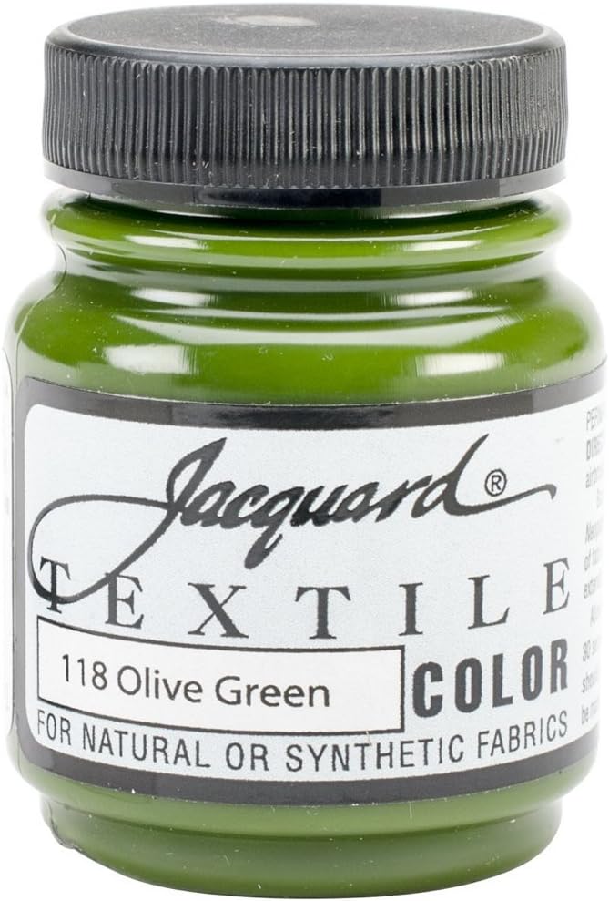 Jacquard Textile Color Olive Green by Jacquard