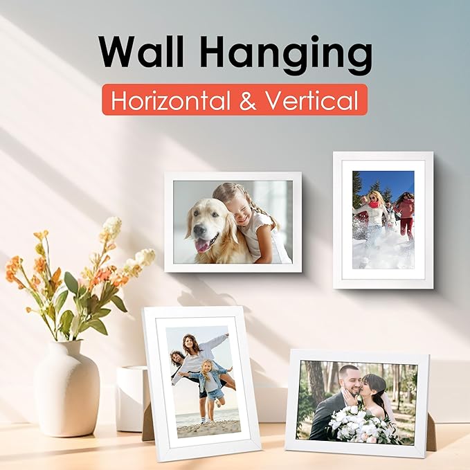FIXSMITH 5x7 Picture Frame Set of 6, Display Pictures 4x6 - Image 5