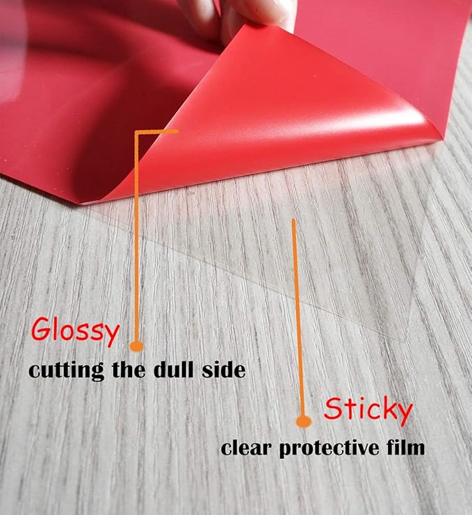 Guangyintong Red Heat Transfer Vinyl Rolls, 12" x 8ft, Easy to Cut & Weed, Glossy Surface, All Cutter Machines, Iron on Vinyl for T-Shirts