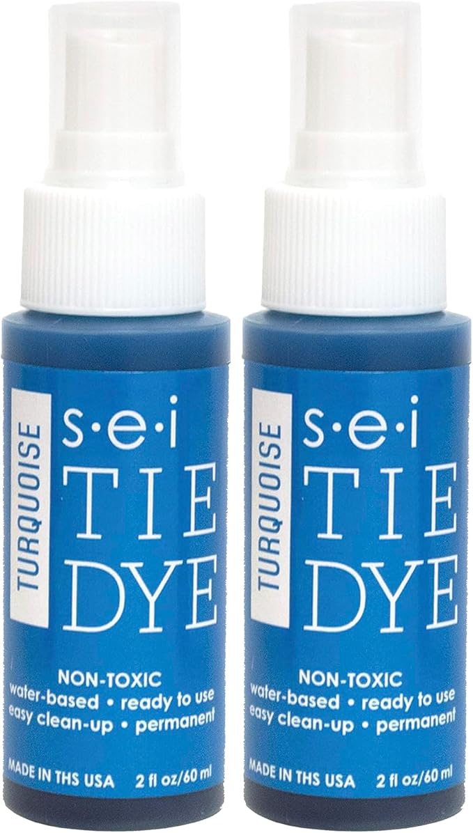 S.E.I. Turquoise Tie Dye Spray Bottle: 2oz. Non Toxic Fabric Dye Spray by SEI