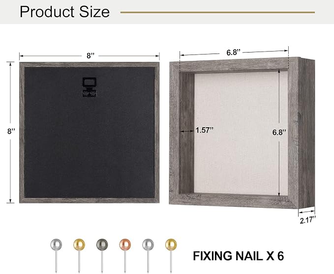 2 Packs 8x8 Shadow Box Frame - Image 6