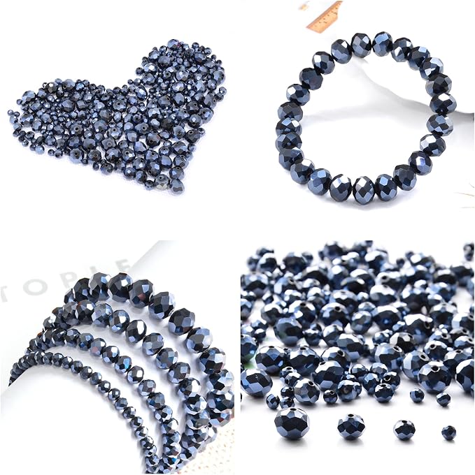 800Pcs 4/6/8/10mm Crystal Glass Beads - Image 5