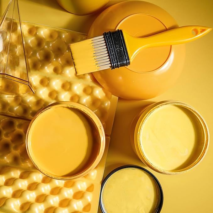 Dixie Belle Paint Company Chalk Finish Furniture Paint - Colonel Mustard (4oz) - Matte Retro Yellow Chic Chalk Mineral DIY Furniture Paint