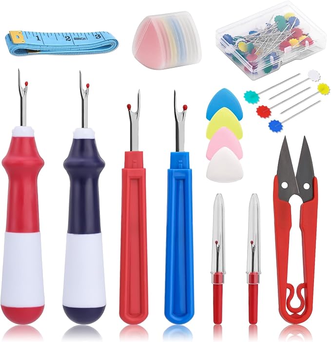68 Pcs Seam Ripper Set, 2 Large, 2 Small, and 2 Colorful Stitch Rippers by SOCNITC