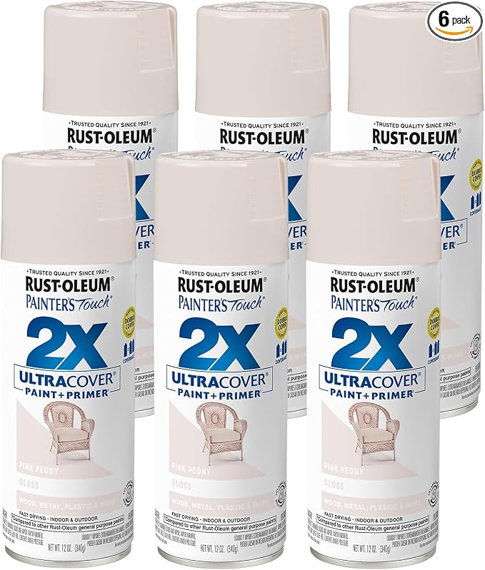 Rust-Oleum Painter's Touch 2X Ultra Cover Spray Paint, Gloss Pink Peony | by Rust-Oleum