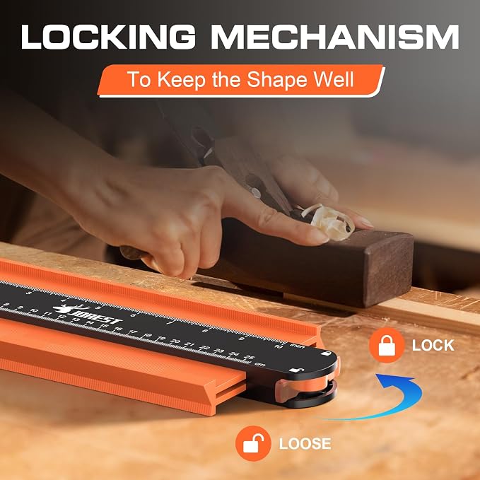 JOREST Contour Gauge with Lock, Gift Ideas - Image 6