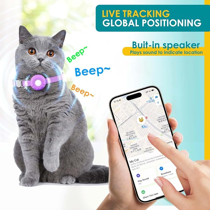 Smart Cat GPS Tracker, Cat Tracker Collar - Image 3