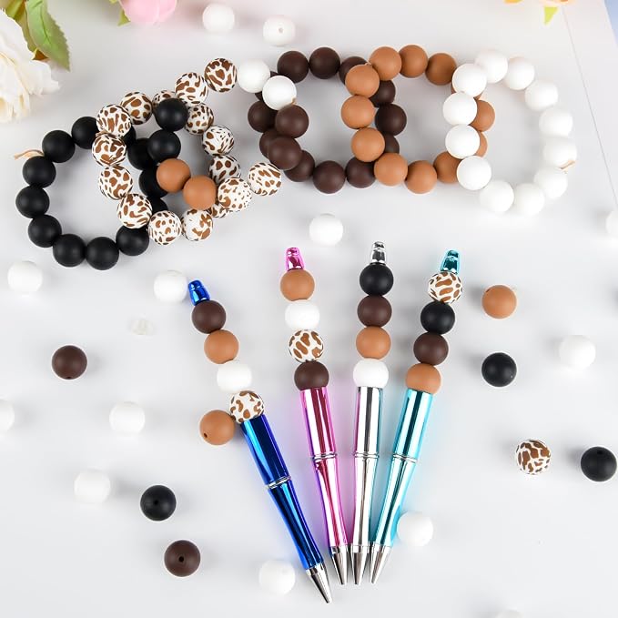 ASTARON 100 Pcs 15mm Silicone Beads - Image 6