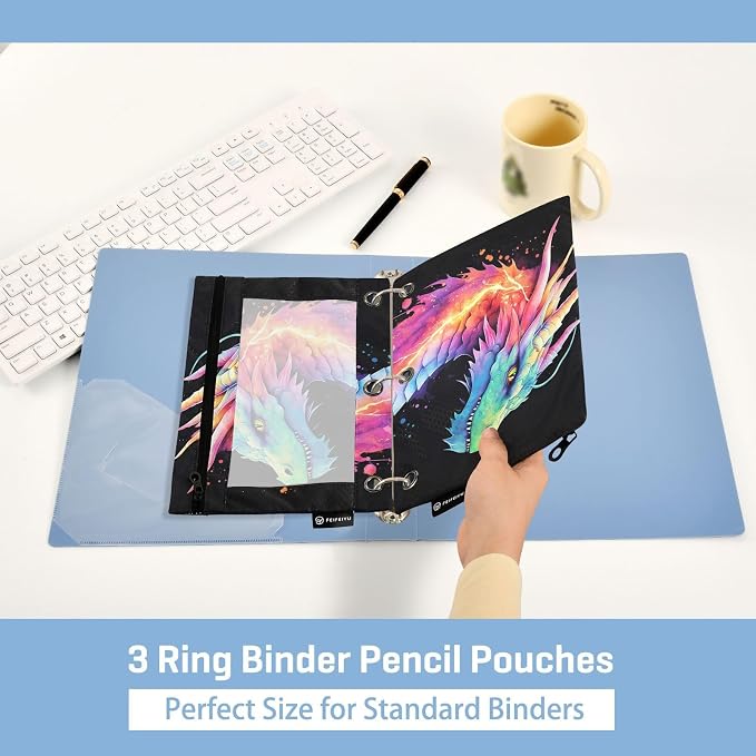 Lightning Dragon Watercolor Pencil Pouch - Image 4