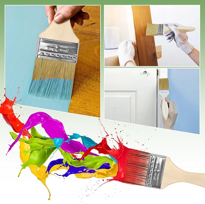 24 Pack 2 Inch Paint Brushes, All-Purpose Chip Brush Set - Image 7