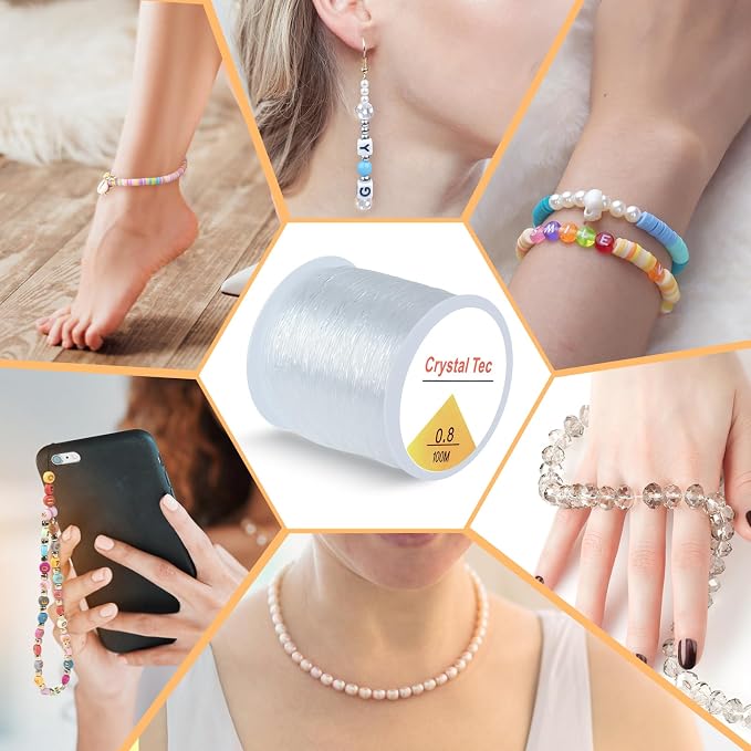 0.8mm Stretchy Elastic String, 100m Crystal Elastic Cord - Image 4