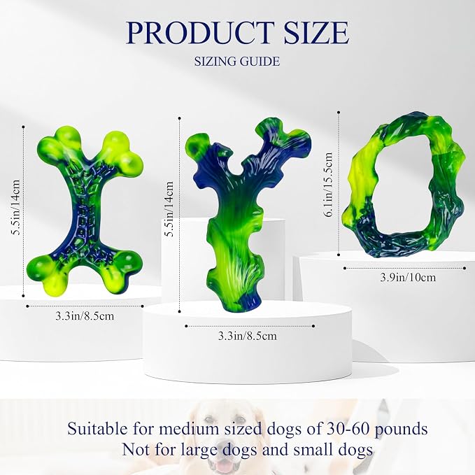 9-Pack Durable Dog Toys for Large Dogs: Durable Chew Toys for Large Breed - Image 3