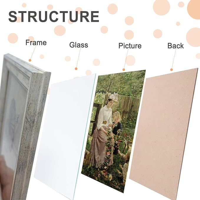 12x16 Picture Frame with Real Glass set of 2-Vintage Frames - Image 3