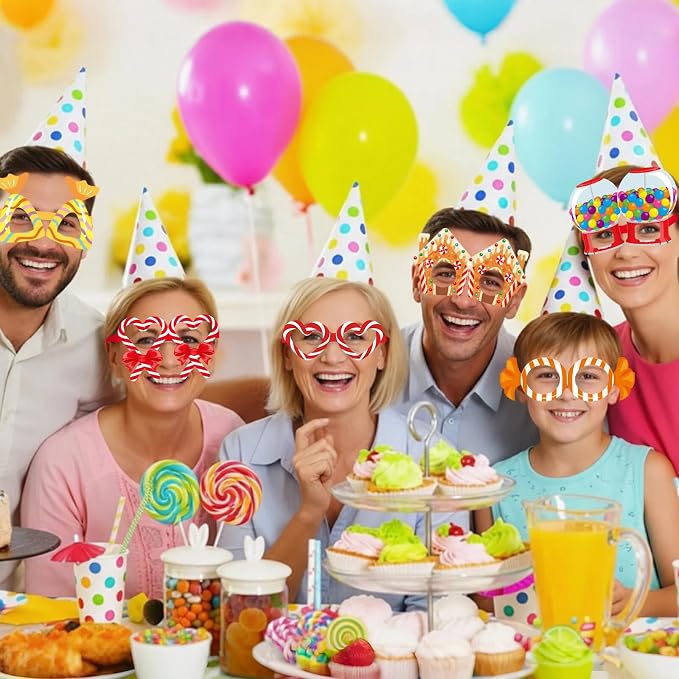 Pajean 36 Pcs Candy Party Decorations Candy Photo Booth Prop Christmas - Image 5