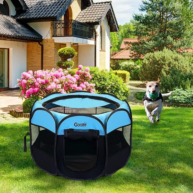 Portable Dog Playpen Indoor Outdoor, Collapsible Pet Dog Playpen - Image 7