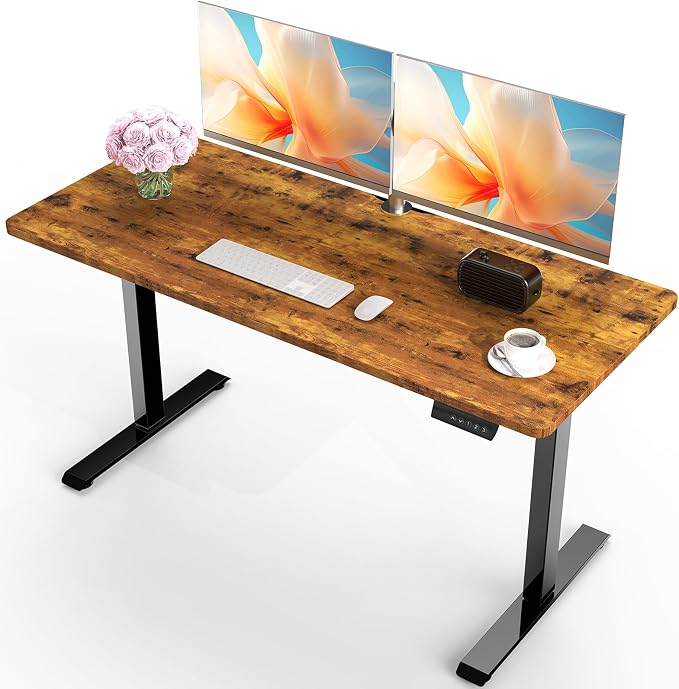 Veken 55 Inch Large Electric Standing Desk, Gaming Table, Suit students by Veken