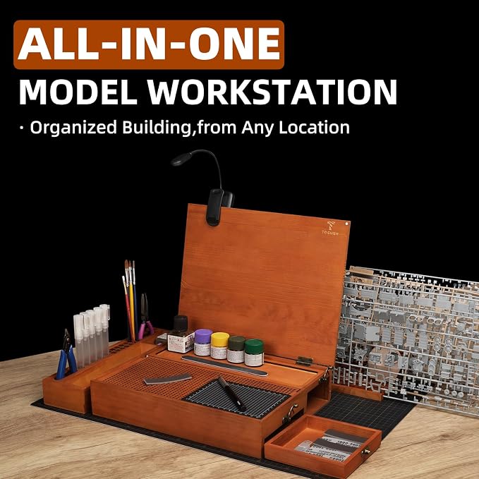 Model Building Station, Portable Model Building Workbench - Image 2