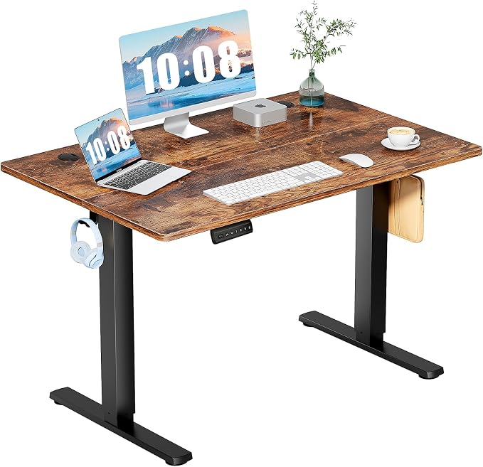 DUMOS 48 Inch Electric Standing Desk Height Adjustable, Sit to Stand Up by DumosLifestyle
