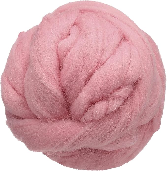 uxcell 3.53oz Wool Roving Yarn, Needle Felting Wool Fiber DIY Craft Needle Wet by uxcell