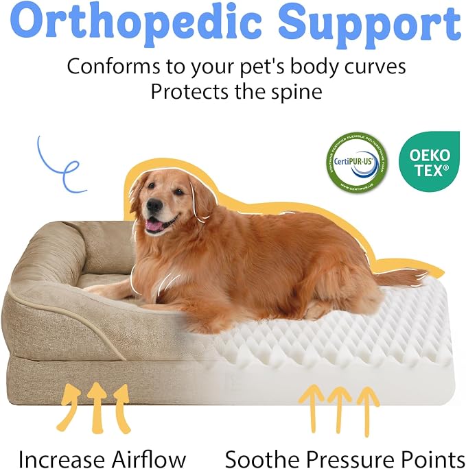 Washable Orthopedic Large Dog Bed - Image 2