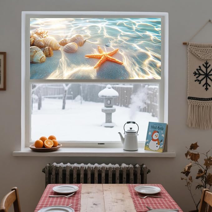 IVN Privacy Window Film 39.3x17.7 Inch Static Cling Decorative Window Film - Image 8