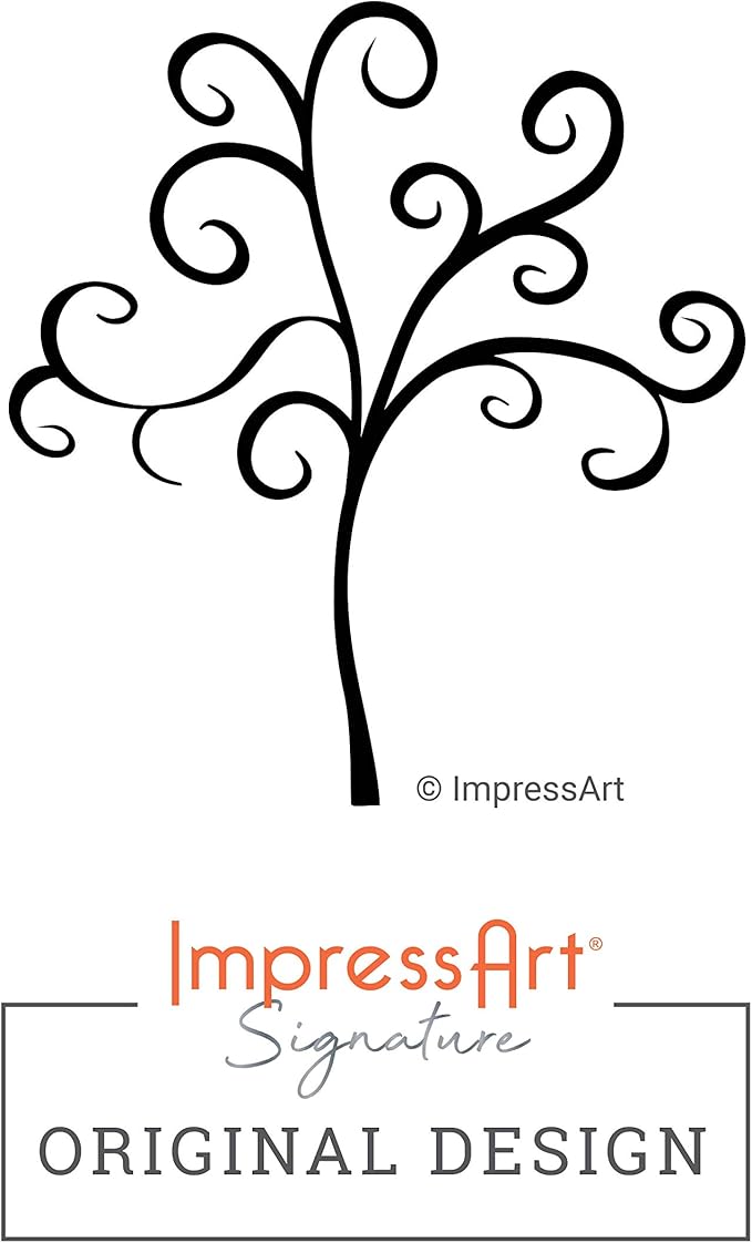 ImpressArt - Tree of Life Signature Design Metal Stamp, 6mm