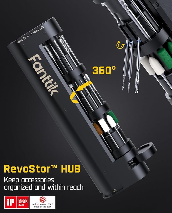 Fanttik F2 Master Mini Cordless Rotary Tool Kit, NeoPulse Motor, 5 Speed - Image 4