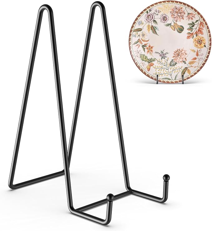 3 Pack 10 Inch Plate Stands for Display by HONGYUTAI