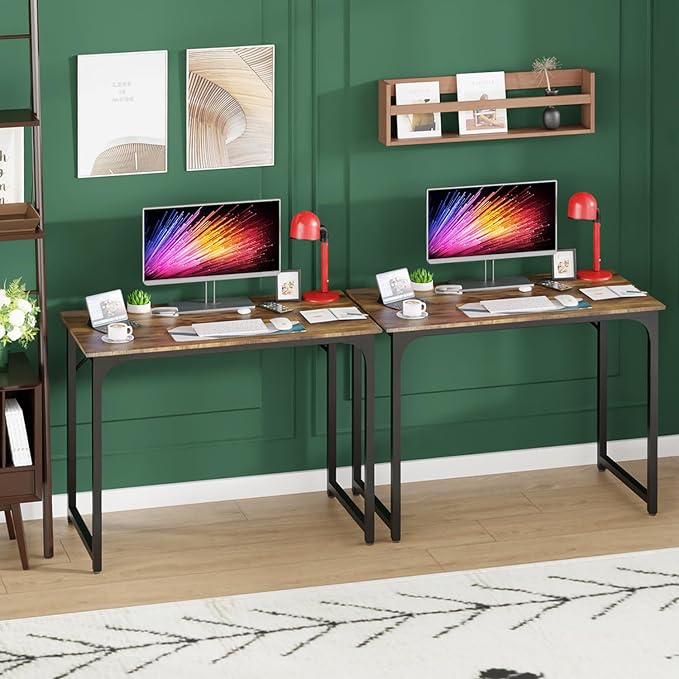 PayLessHere | 39 Inch Computer Desk | Brown | Office Desk - Image 2