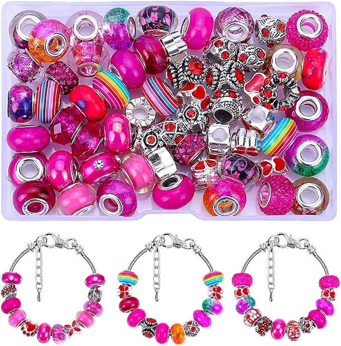 European Large Hole Spacer Charm Beads - Image 2