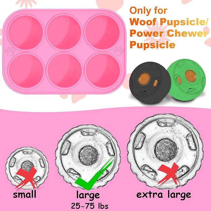 BABORUI 6 Cavities Silicone Dog Treat Molds - Image 2