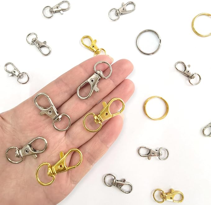 60PCS Keychain Making Supplies, Lobster Claw Clasp - Image 5