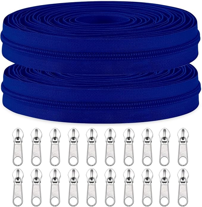 Sawoake #3 Nylon Coil Zippers by The Yard Bulk 10 Yards by Zipper