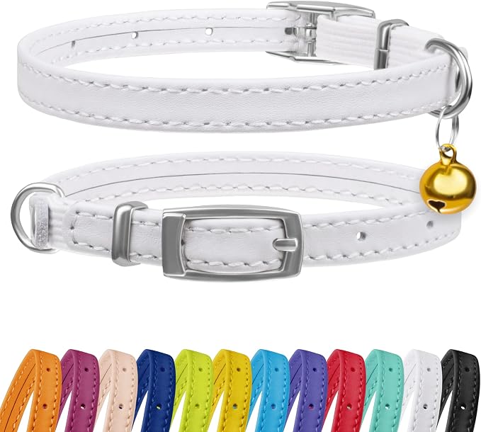 CollarDirect Leather Cat Collar by CollarDirect