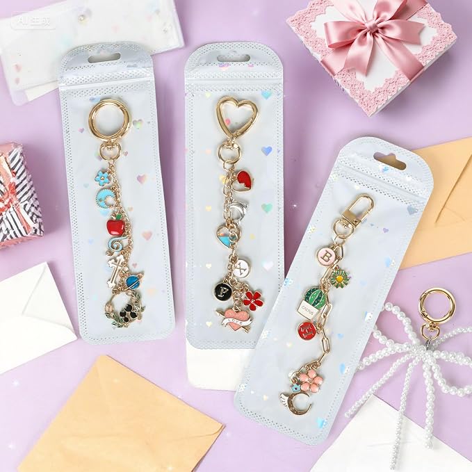 Himake 389Pcs Charms Lip Gloss Keychain Making Kit, DIY Bag Charm Kit - Image 7