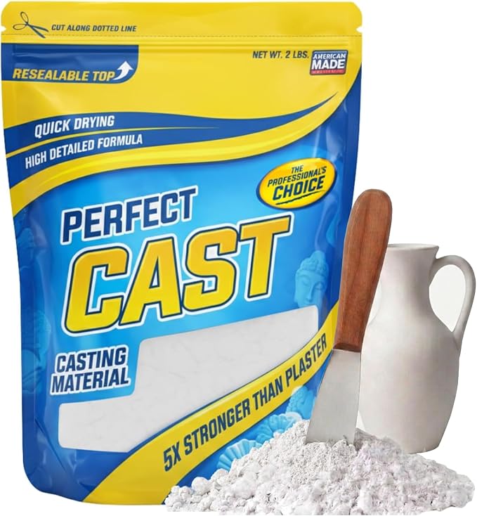 Perfect Cast Mold Casting Powder, Fast-Curing, Water-Based Material by PerfectCraft