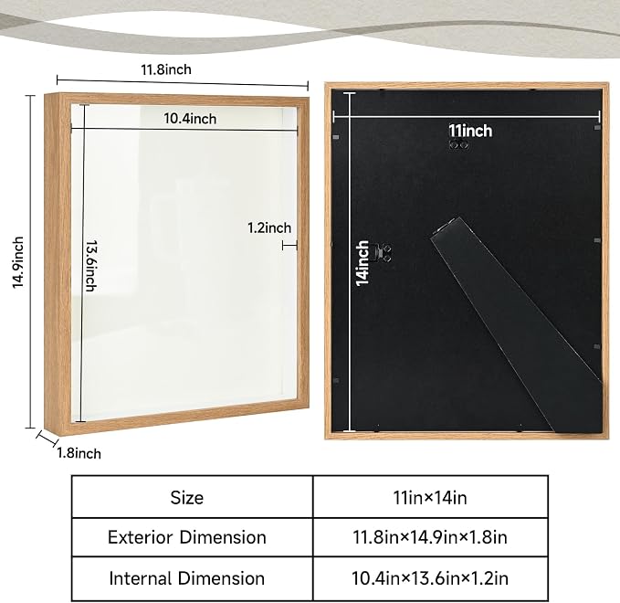 11×14 Shadow Box Frame Display Case - Image 2