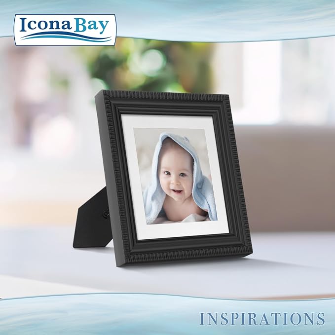 4x4 Picture Frames with 3x3 Mat, 6 Pack, Contemporary, Inspirations | These - Image 2