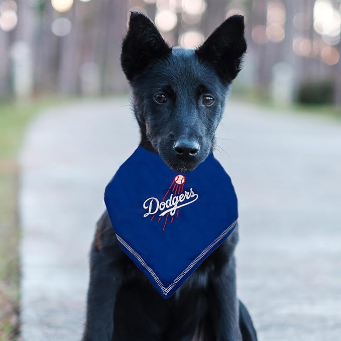 Pets First MLB Los Angeles Dodgers TIE Bandana, Small/Medium. Dog Bandana Scarf - Image 3